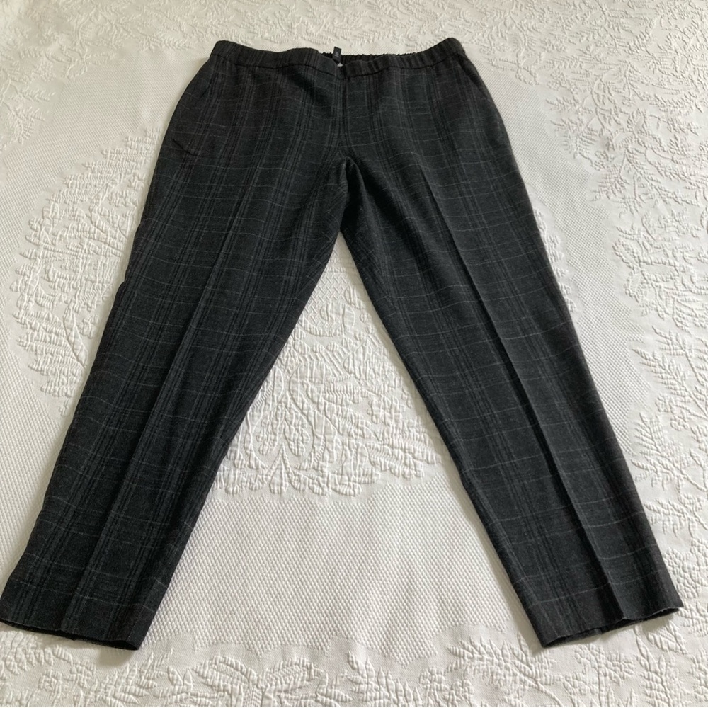 Eileen Fisher Gray Ankle Pants - Picture 2 of 15